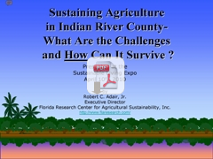 Sustaining Agriculture in Indian River County